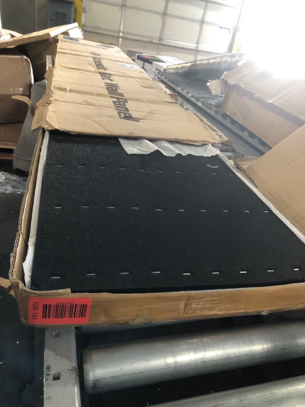 Photo 1 of ***TRUCK/TRAILER PICKUP ONLY***Art3d 2-Pack 104" x 15.75" Acoustic Slat Wood Wall and Ceiling Panels, Fluted Modern Sound Absorbing Panels, Dark Walnut