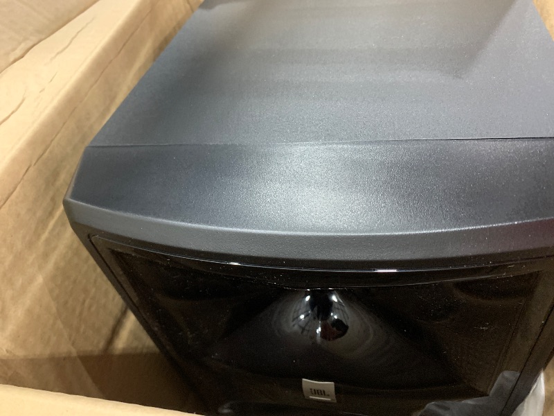 Photo 3 of JBL Professional 308P MkII 8-Inch, 2-Way, Powered, Active Monitor Speaker for Near Field Music Production, Studio Monitor, Desktop Computer, Hi-Fi Audio. Sold individually, Black