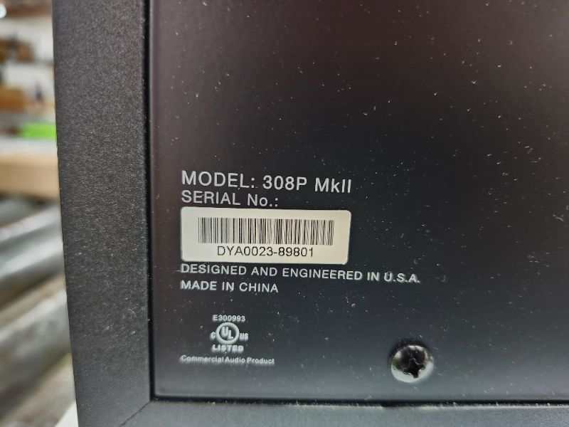 Photo 5 of JBL Professional 308P MkII 8-Inch, 2-Way, Powered, Active Monitor Speaker for Near Field Music Production, Studio Monitor, Desktop Computer, Hi-Fi Audio. Sold individually, Black