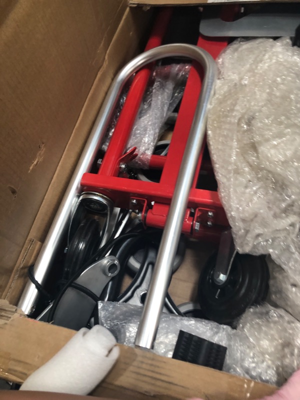 Photo 1 of ******************MISSING PARTS**************
3 in 1 Industrial Convertible Stair Climbing Cart,1000 LBS Capacity Hand Trucks Heavy Duty, Hand Truck Dolly for Transport & Moving in Warehouse, Home, Supermarket