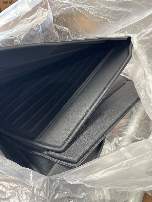 Photo 1 of *** PARTIL SET *** PawteIin Tesla Model 3 Highland Floor Mats Custom Fit All Weather TPE Cargo Liner Cargo Trunk Accessories,Compatible 2025 2024 Tesla Model 3 ?2025 2024 Model 3 Full Floor Mat Kit Set of 6