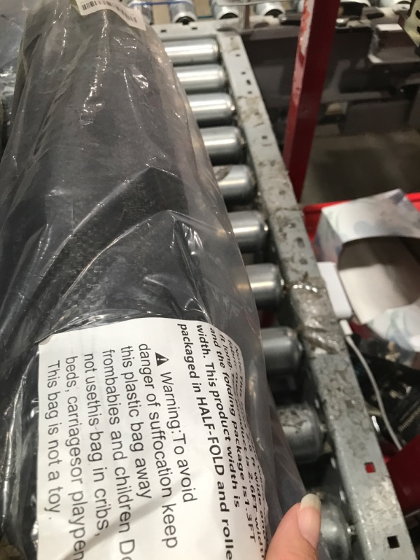 Photo 1 of 2.4oz-2.6FTx100FT Weed Barrier Landscape Fabric - Durable Weed Block Gardening Ground Cover Mat, Woven Geotextile Fabric for Underlayment, Commercial Driveway Stabilization, Weed Control Cloth