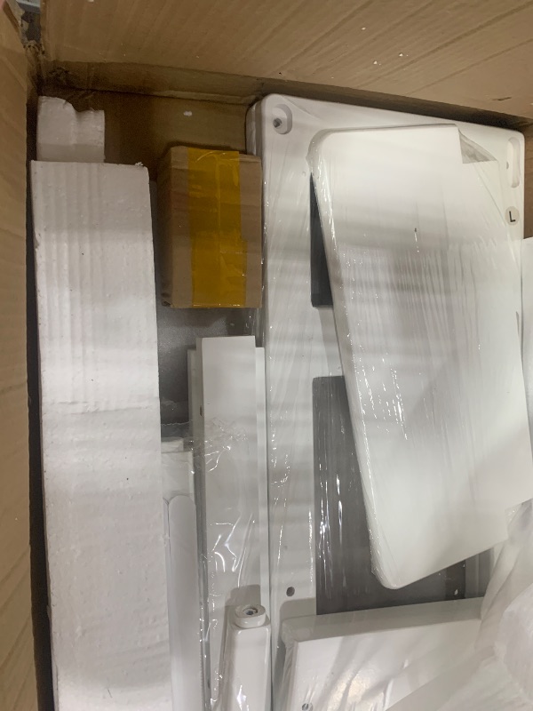 Photo 1 of (SEE NOTES) SDADI LT05W Mother's Helper Adjustable Height Kitchen Step Stool, Children Kids Toddlers Counter Level Learning Stool for Kitchen and Bathroom, White