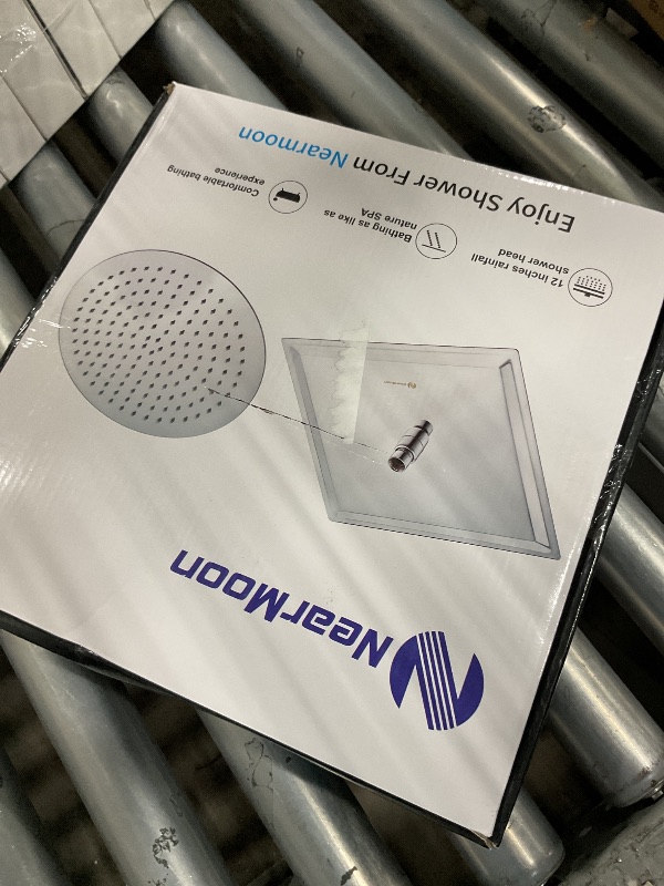 Photo 1 of **pARTS oNLY** NearMoon Square Rain Shower Head With Extension Arm, Large Stainless Steel Rainfall Shower-Waterfall Full Body Coverage (12 Inch, Nickel)