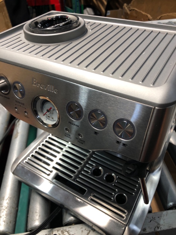 Photo 1 of *************PARTS ONLY, NON FUNCTIONAL AND MISSING TANK AND OTHER PARTS*************
Breville Barista Express Espresso Machine BES870XL, Brushed Stainless Steel