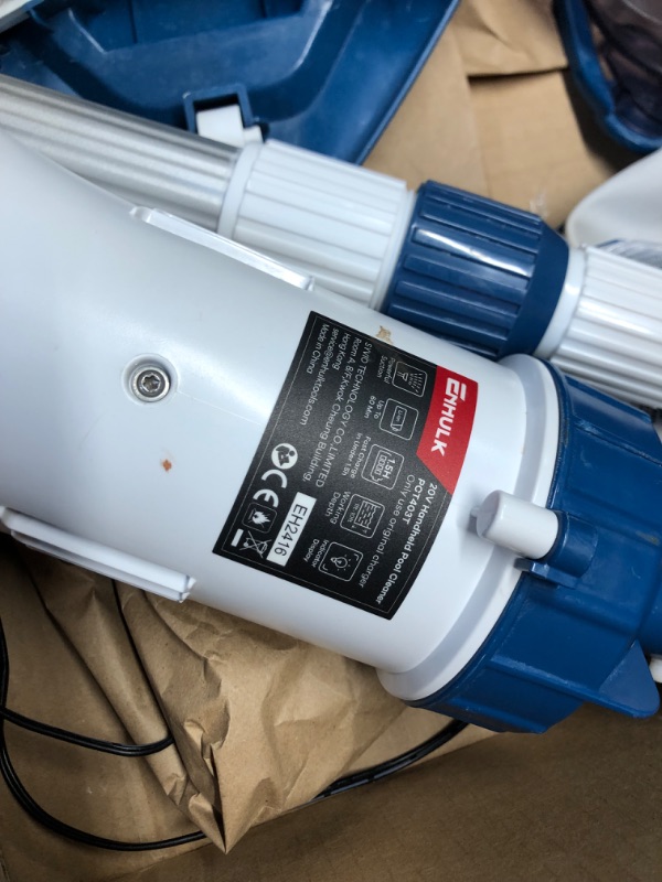 Photo 1 of (2024 New Version) Pool Vacuum for Above Ground Pool with a Telescopic Pole, Running time up to 1H, T403 Handheld Rechargeable Pool Cleaner with Powerful Suction up to 18.5 gallons/min