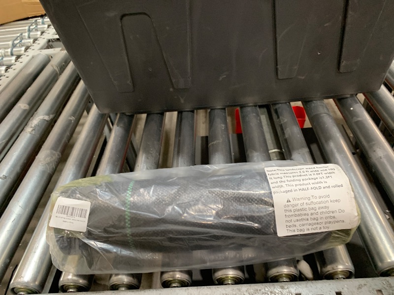 Photo 1 of 2.4oz-2.6FTx100FT Weed Barrier Landscape Fabric - Durable Weed Block Gardening Ground Cover Mat, Woven Geotextile Fabric for Underlayment, Commercial Driveway Stabilization, Weed Control Cloth