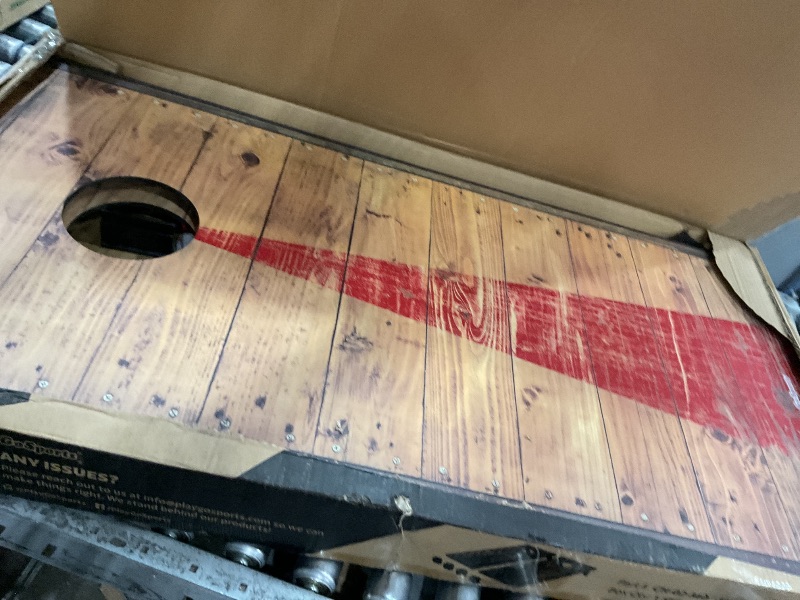 Photo 1 of **************MISSING CARRY CASE**************
GoSports 4 x 2 ft Rustic Design Cornhole Game Set - Includes Two 4 x 2 ft Boards, 8 Bean Bags, and Carry Case