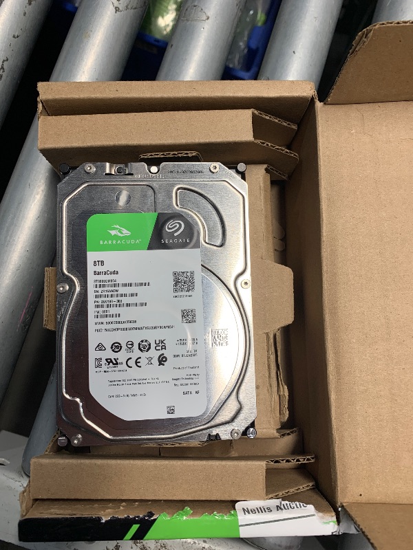 Photo 1 of (PARTS) (NON-FUNCTIONAL) Seagate BarraCuda 8 TB Internal Hard Drive HDD – 3.5 Inch SATA 6 Gb/s, 5,400 RPM, 256 MB Cache for Computer Desktop PC (ST8000DMZ04/004)