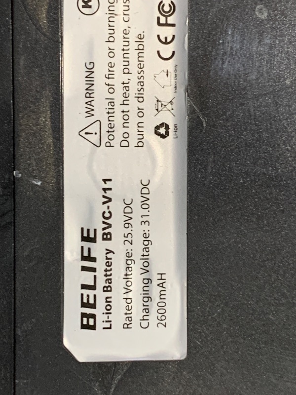 Photo 1 of ** PARTS ONLY ** Belife BVC11 Cordless Vacuum Cleaner, 2 Detachable Battery, Max 80mins Runtime, 25Kpa 380W Brushless Stick Vacuum, Lightweight Vacuum for Home Hardwood Floor Carpet Pet Hair, LED Touch Display