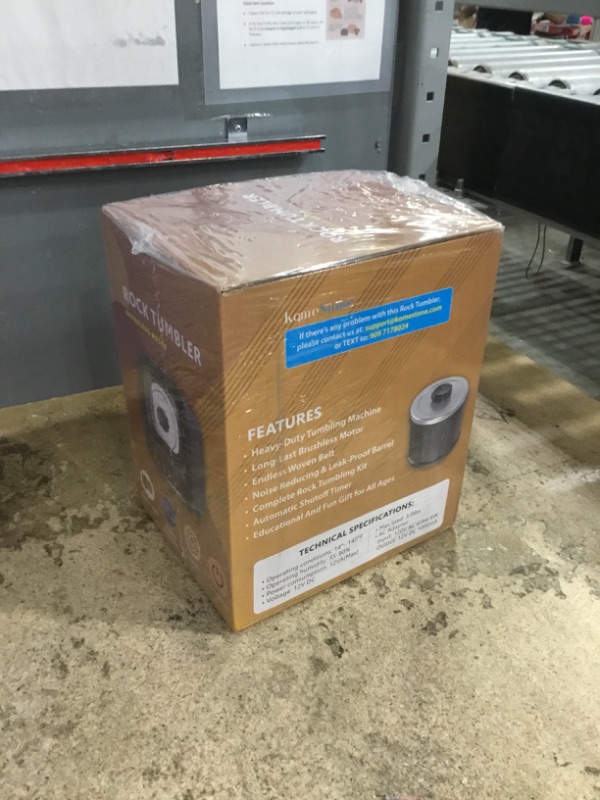 Photo 1 of *FACTORY SEALED* KomeStone K2 Elite Professional Rock Tumbler Kit, Ultra Quiet & Cutting Edge Brushless Motor Rock Polisher for Adults & Rock Collector, Noise-Reduction, Extra Large 3 Lbs Barrel, STEM Gift for All Age