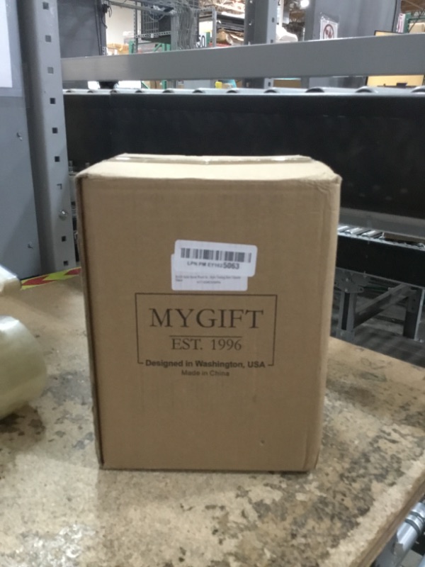 Photo 1 of ?Industrial Rustic Beer & Whiskey Flight Set? Burnt Wood Tray with Matte Black Metal Handle & 4 Snifter Glasses - Portable Tasting Serving Caddy for Home Bars, Tasting Events, Craft Beer Enthusiasts