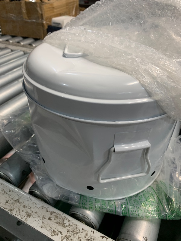 Photo 1 of (dented)(see images) Suwimut Set of 3 Vegetable Storage Tins, Metal Potato Onion Garlic Storage Bin, Kitchen Canisters Vegetable Fresh Keeper