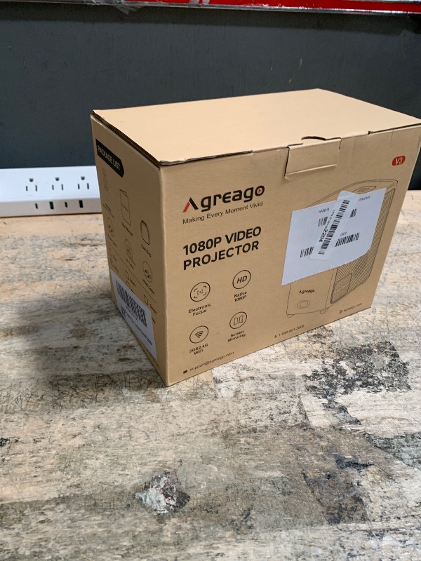 Photo 1 of [Electric Focus]Projector with WiFi and Bluetooth, Native 1080P 15,000 Lumens 4K Supported, Agreago Outdoor Movie Projector for Home Theater UP to 300", for iOS/Android/Laptop/TV Stick/HDMI/USB