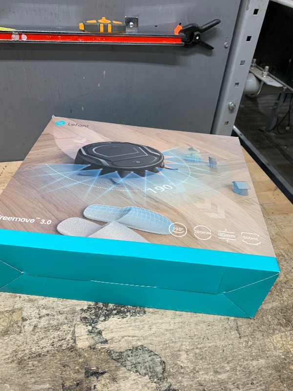 Photo 1 of **FOR PARTS ONLY/NON-FUNCTIONAL** Lefant Robot Vacuum Cleaner, Strong Suction, 120 Mins Runtime, Slim, Low Noise, Automatic Self-Charging, Wi-Fi/App/Alexa Control, Ideal for Pet Hair Hard Floor and Daily Cleaning, M210