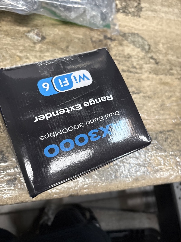 Photo 1 of 2025 AX3000 WiFi 6 Range Extender, WiFi Extender Signal Booster with Gigabit Ethernet Port, Dual Band (2.4G&5.8G) WiFi Repeater Cover up to 13888sp.ft, Faster Speed and Wider Cover, Quick Setup