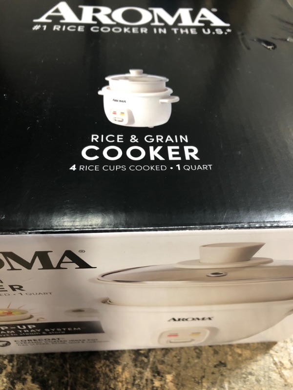 Photo 1 of AROMA® CoreCoat Rice Cooker with Pop-Up Food Steaming Basket (4 Cups Cooked, 2 Cups Uncooked)