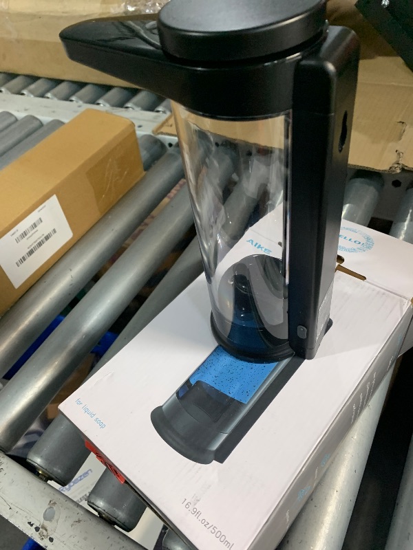 Photo 1 of ***(MISSING PARTS/ UNABLE TO TEST ITEM)*** AIKE 17oz. Touch-Free Rechargeable Automatic Liquid Soap Dispenser for Kitchen Dish Soap