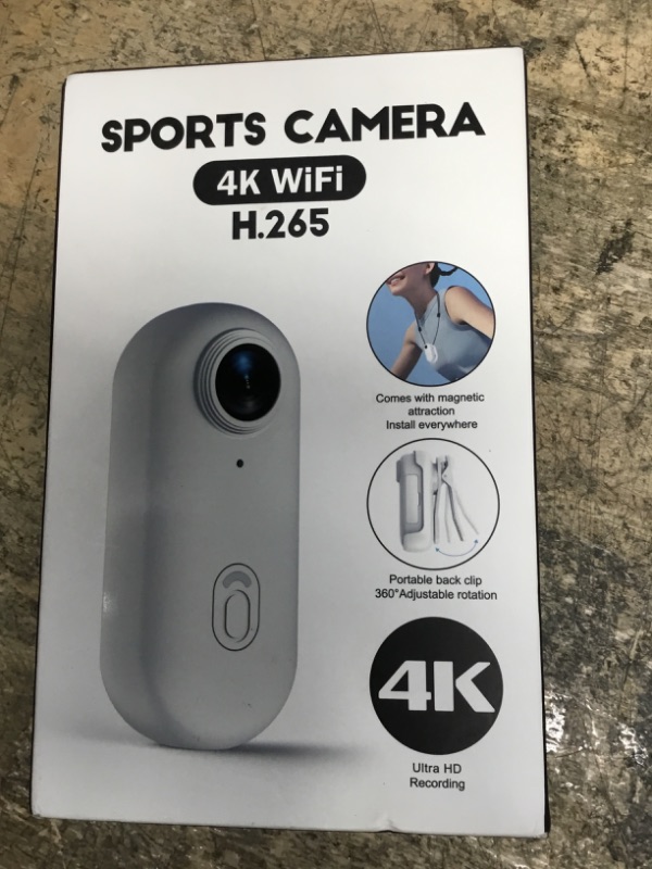 Photo 1 of 4K Mini Body Camera, Wearable Action Body Cam, Sports Action Camera?Thumb Size Hands-Free Recording Body Worn Camera, Premium Portable Camcorder Mount Anywhere for Work, Travel,Fishing, Pet Walking