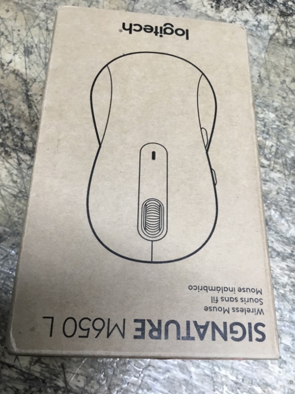 Photo 1 of Logitech Wireless Mouse Signature M650 L Full Size - Large Hands, 2-Year Battery, Silent Clicks, Customizable Buttons, Bluetooth, PC/Mac/Chromebook - Black, Right-Handed, Large