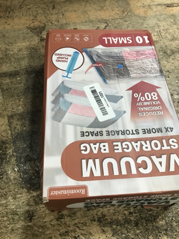 Photo 1 of 10 Small Vacuum Storage Bags with Travel Hand Pump, Small Vacuum Seal Bags for Clothing, Space Saver Bags for Clothes