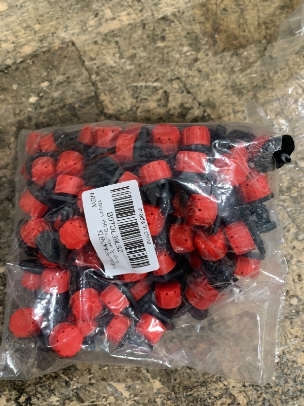Photo 1 of 100pcs 360 Degree Adjustable Irrigation Drippers Sprinklers, 1/4 Inch Emitters Drip for Watering System by Korty