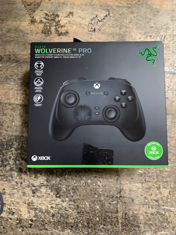 Photo 1 of ***Parts Only*** Razer Wolverine V3 Pro Wireless Gaming Controller: Licensed for Xbox Series X|S, Xbox One, Windows PC - 6 Remappable Buttons - Fast Triggers - Customizable Thumbsticks - Wired Tournament Mode - Black