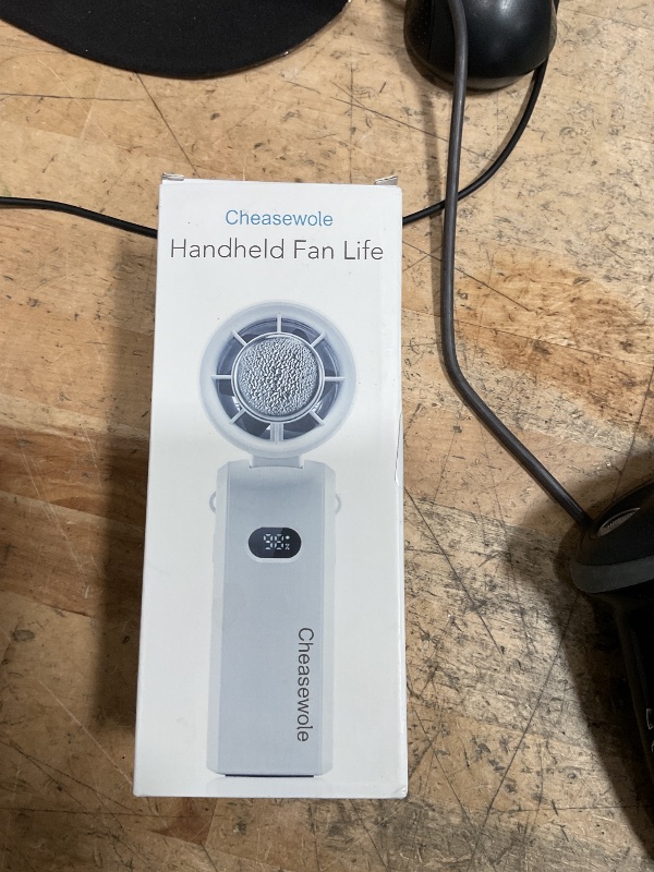 Photo 1 of [2025 Upgraded] Handheld Portable Fan, Ice Cooling Fan, High Speed, Rechargeable, 5000mAh, 16H Max, LED Display, 100-Speed, 90° Foldable, 3-IN-1 Portable Hand/Desk/Neck Fan for Travel, Gift(Black)