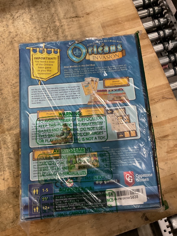 Photo 1 of (PARTS) (BROKEN BOX) Capstone Games : Orleans, Invasion Expansion, Strategy Board Game, 2 to 5 Players, 90 Minute Play Time, Ages 12 and Up