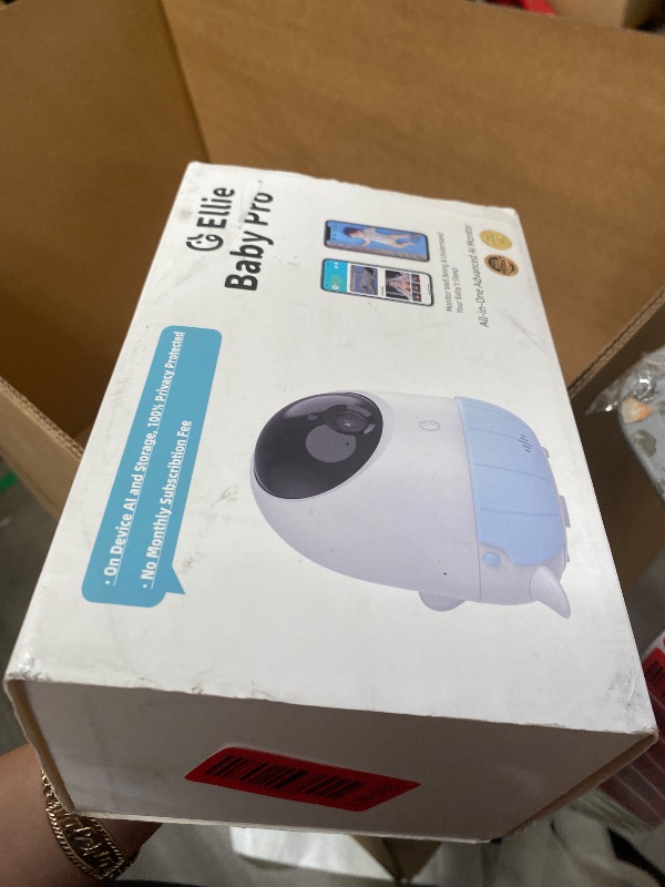 Photo 1 of *ONLY 1* Ellie Baby Monitor,Covered Face Alert, Auto Photo Capture, 2K HD, Cry Soothing, 2-Way Talk, Virtual Fence, Night Vision, Temp Humidity, Breathing Detection