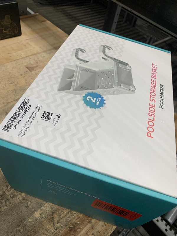 Photo 1 of [PATENTED] POOLHACKER 2025 Upgrade 2 Sets Poolside Storage Basket - Original Above Ground Pool Accessories, Swimming Pool Storage Basket with Pool Cup Holder, Poolside Storage to Organize Cup Towel