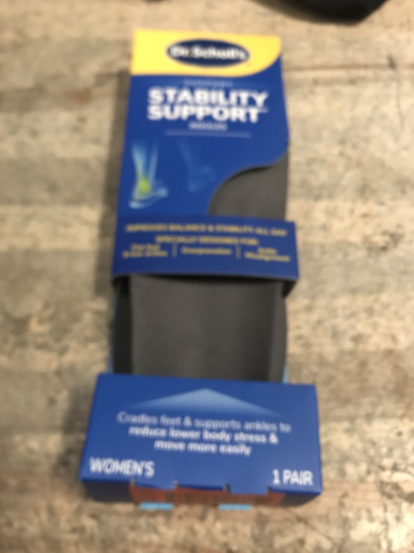 Photo 1 of ?Dr. Scholl's Stability Support Insoles, Flat Feet & Overpronation Low Arch Support, Improves Balance & Stability, Motion Control, Trim Inserts to Fit Shoes, Women's Size 6-10