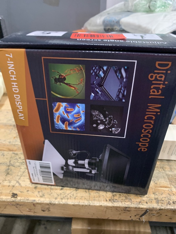 Photo 1 of 7" LCD Digital Microscope 1200X,Leipan 12MP Coin Microscope with Screen for Adults,1080P Video Microscope with 32GB TF Card and 12pcs Slides,Wired Remote,2 Side Lights,Windows/Mac OS Compatible