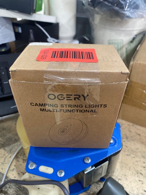 Photo 1 of OGERY 2-Pack Camping String Lights, 4 in 1 Quick Storage 32.8FT Rechargeable Tent Lights String with 8 Lighting Modes, Hanging Waterproof Portable LED Lamp for Outdoor Patio Awning Party Essentials