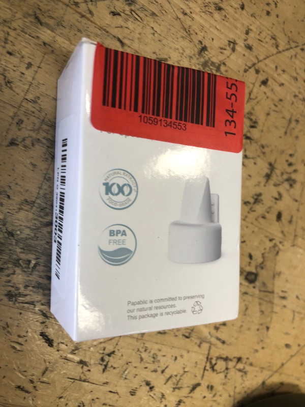 Photo 1 of [6-Count] Papablic Duckbill Valves for Spectra and Medela, Replaceable Duckbill Valves for Spectra S1 Spectra S2 valves and Medela Pump in Style, BPA/DEHP Free White