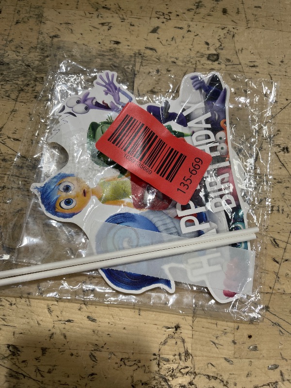 Photo 1 of 25Pack Inside Out Cake Toppers Cupcake Toppers,Inside Out Birthday Party Supplies Cake Decorations For the Inside Out party decoration