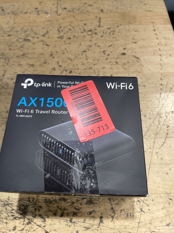 Photo 1 of TP-Link Ultra-Portable Wi-Fi 6 AX1500 Travel Router TL-WR1502X | Easy Public WiFi Sharing | Hotel/RV/Travel Approved | Phone WiFi Tether | USB C Powered | Multi-Mode | Tether App | Durable Design
