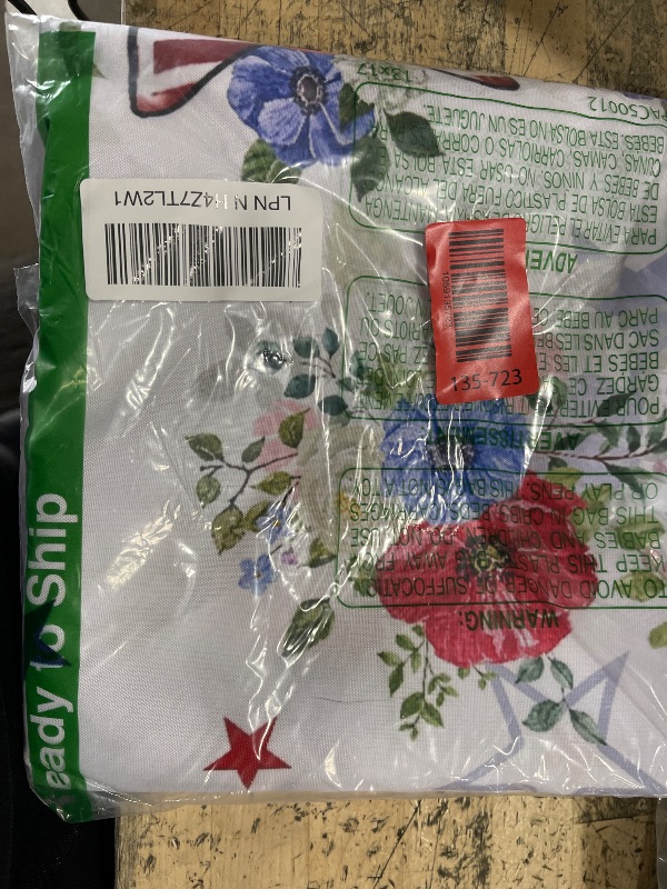 Photo 1 of 4th of July Tablecloth Oval 60x84 Inch, Patriotic Fourth of July Tablecloth Oval 4th of July Table Cloth for Party Dinner Decor