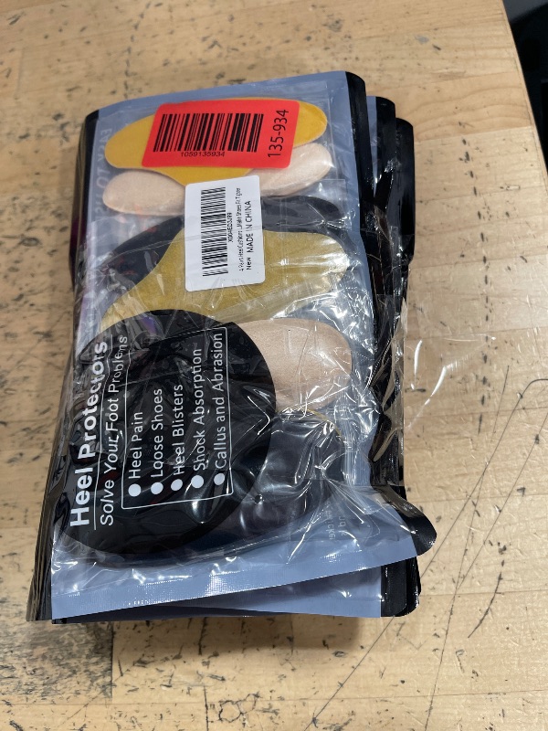 Photo 1 of  SET OF 6
4 Pairs Heel Cushions Pads, Shoe Grips Liners Heel Protectors to Prevent Loose or Big Shoes, Heel Pain, Blisters and Rubbing, Anti Slip Shoe Fillers Make Shoes Fit Tighter