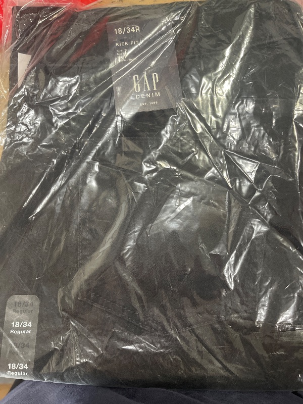 Photo 1 of GAP Womens Kick Flare Jeans Black WASH 34REG