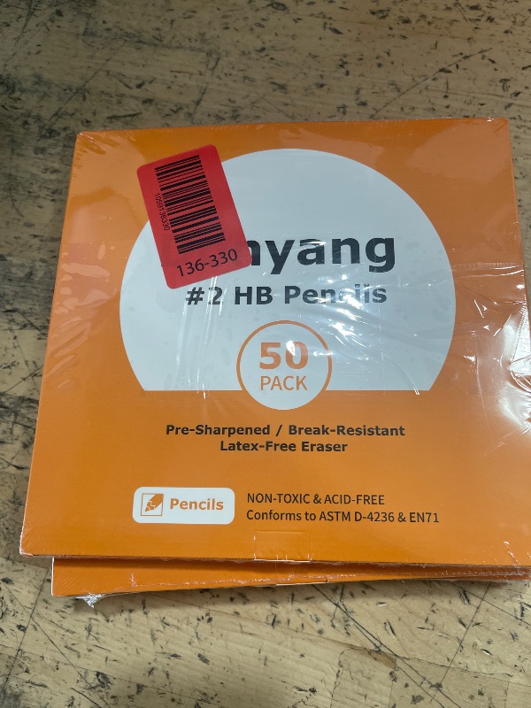 Photo 1 of 150 Pack #2 Pencils, Pre-Sharpened Pencils with Erasers, Bulk Yellow Graphite Pencils for School Teacher Supplies Office Essentials Desk Accessories, No 2 HB Pencil for Writing Drawing Sketching Gifts