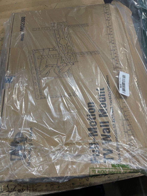 Photo 1 of **MISSING SMALLER MOUNTING BRACKET POLES FROM TV TO WALL** Mounting Dream TV Wall Mount for 32-65 Inch Television,Mount with Swivel and Tilt, Full Motion Bracket with Articulating Dual Arms, Fits 16inch Studs, Max VESA 400X400 mm, 99lbs, MD2380