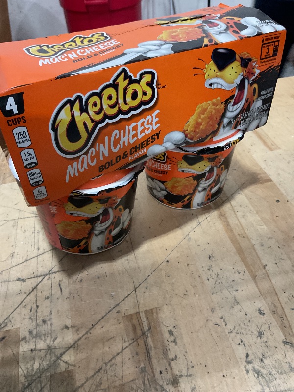 Photo 1 of FINAL SALE; EXP: 08/17/25 - Cheetos Mac N Cheese Bold & Cheesy, 2.32oz Cups (4 Pack)