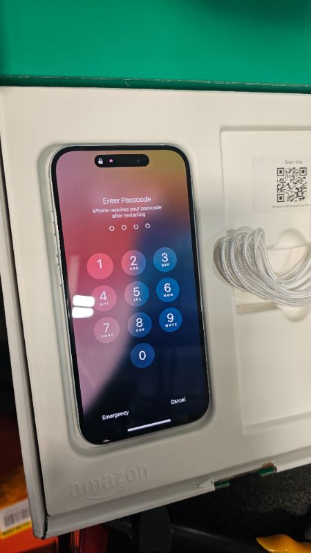 Photo 1 of ***PARTS ONLY LOCKED***Apple iPhone 15, 128GB, Blue - Unlocked (Renewed Premium)