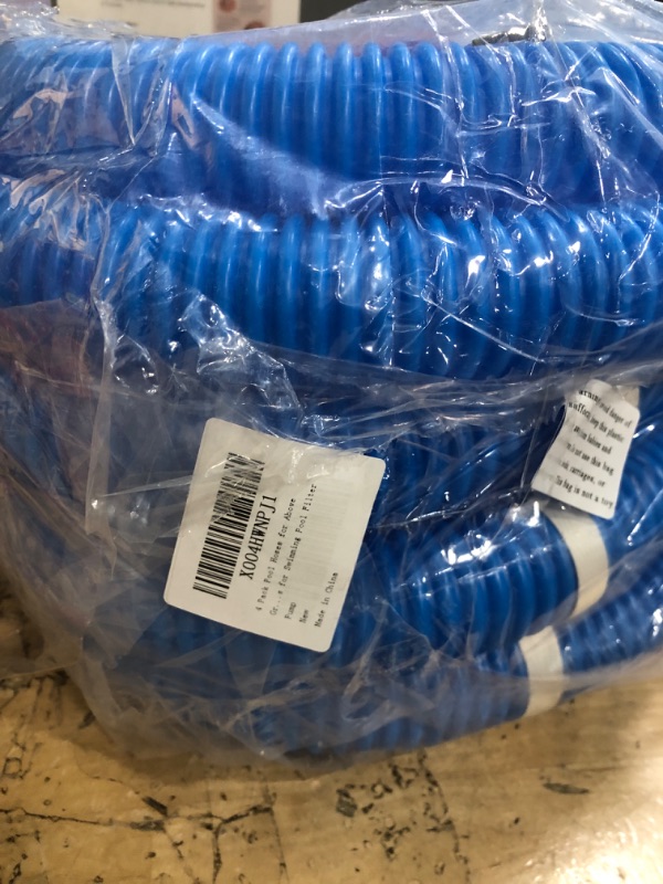 Photo 1 of 4 Pack Pool Hoses for Above Ground Pools 1.25" x 59" Replacement Pool Pumps Hose Filter Pumps Hose with 8 Metal Clamps for Swimming Pools Filter Pump