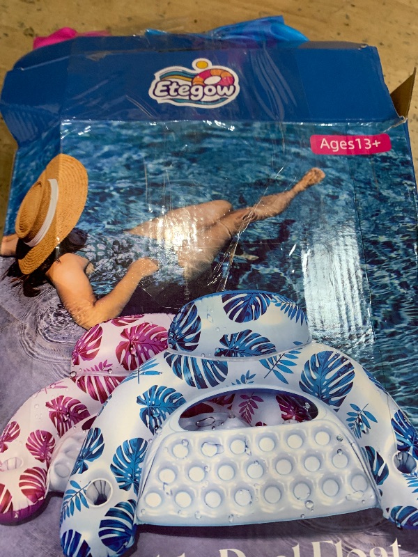 Photo 1 of [2025 New Upgraded] Pool Floats for Adult -Floating Lounge Chairs,Inflatable Pool Floats with Cup Holders 2 Repair Patch Suit for Swimming Pools, Beach, Pool Toys,Backyard Party,Lakes?2 Packs