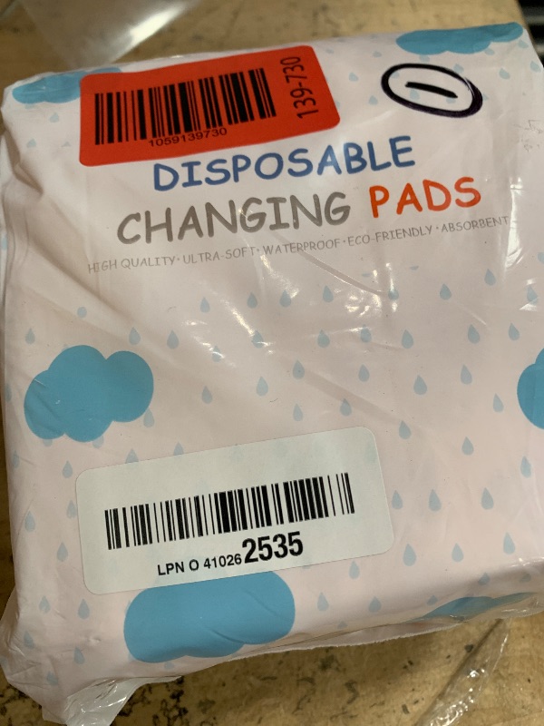 Photo 1 of 25 Pack Disposable Pads Changing Pads for Baby, Incontinence Care Soft Breathable Liners Multi-Use Super Absorbent Waterproof Under Pads for Newborn Adults Pets (13"x17",Cherry Blossom )