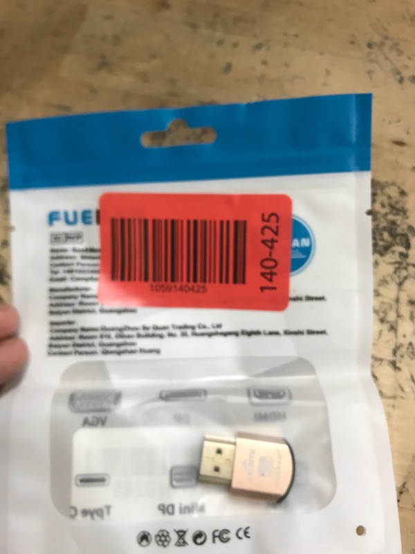 Photo 1 of FUERAN 2K 4K 8K HDMI Dummy Plug-Virtual Monitor Display Emulator Headless Adapter 3840x2160@60Hz 1080@120HDR DVI EDID Emulator (4K-1P(1080@120hz-3840x2160@60hz))