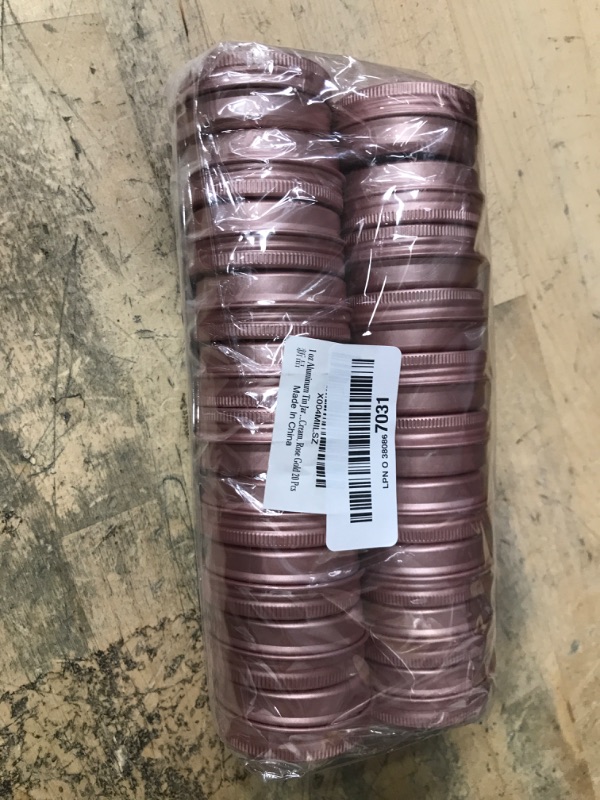 Photo 1 of 1 Ounce Aluminum Tin Jar with Screw Cap 30mL Tin Cans Refillable Containers for Cosmetic, Lip Balm, Cream, Lotion, Balms, Spices, Salve, Rose Gold 20 Pcs