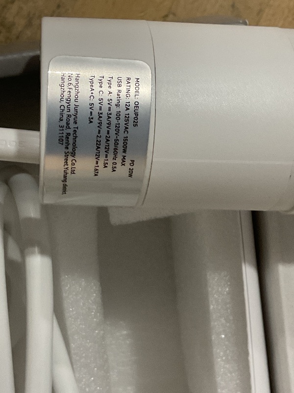 Photo 1 of **MISSING BLACK OUTLET PLUGIN** ANNQUAN 2 inch Space Saver Pop Up Outlet for Countertop with PD20W USB Ports,2 Outlets Tamper Resistant,Splashproof Pop Up Socket,Desk Power Grommet for Home Office Kitchen White (ETL Listed)